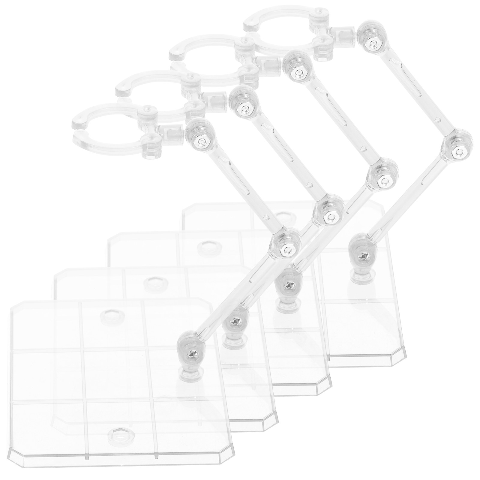 Action Figure Stand - 4 шт. пластиковых подставок для фигурок,