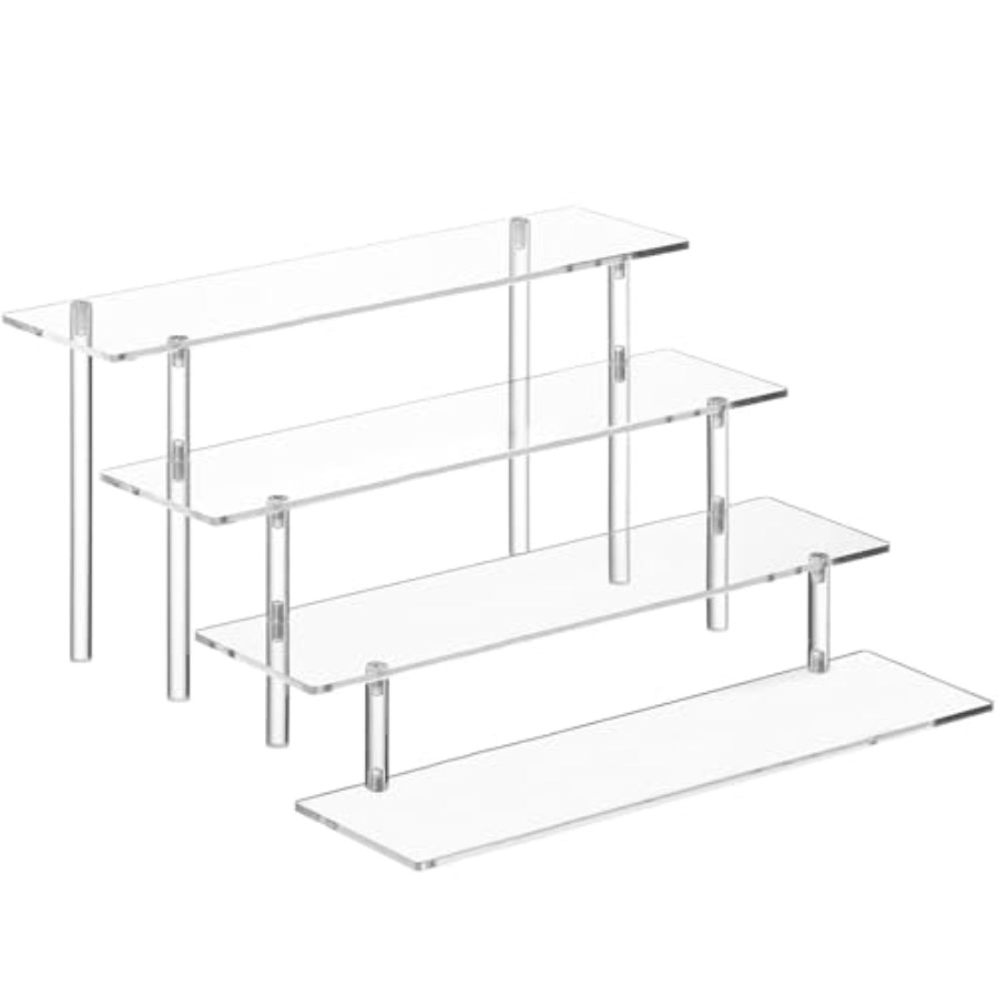 Pop Display Shelf - 4-ярусная акриловая подставка-органайзер для парфюмерии, прозрачные